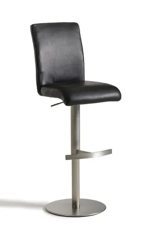 Modrest T-1206 Modern Black Eco-Leather Bar Stool