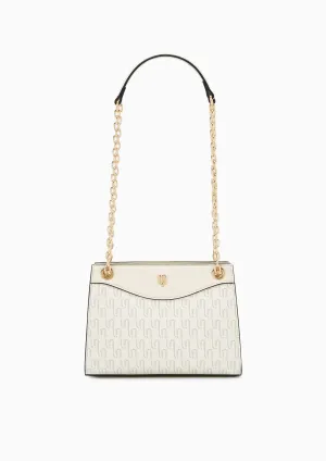 Monica Infinite Print S Shoulder Bag - Light Printed Beige