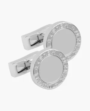 Occasionwear Silver-Tone Usher Cufflinks