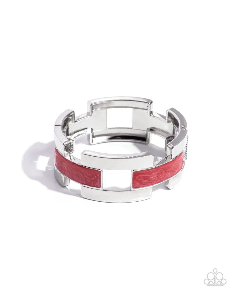 Paparazzi Bracelet ~ Modern Merger - Red