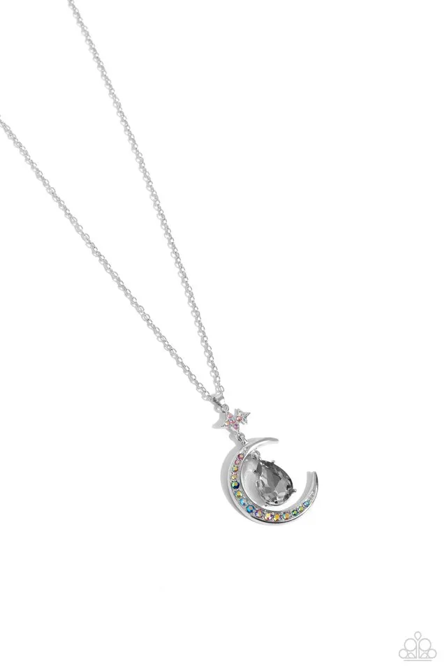 Paparazzi Necklace ~ Talking to the Moon - Silver