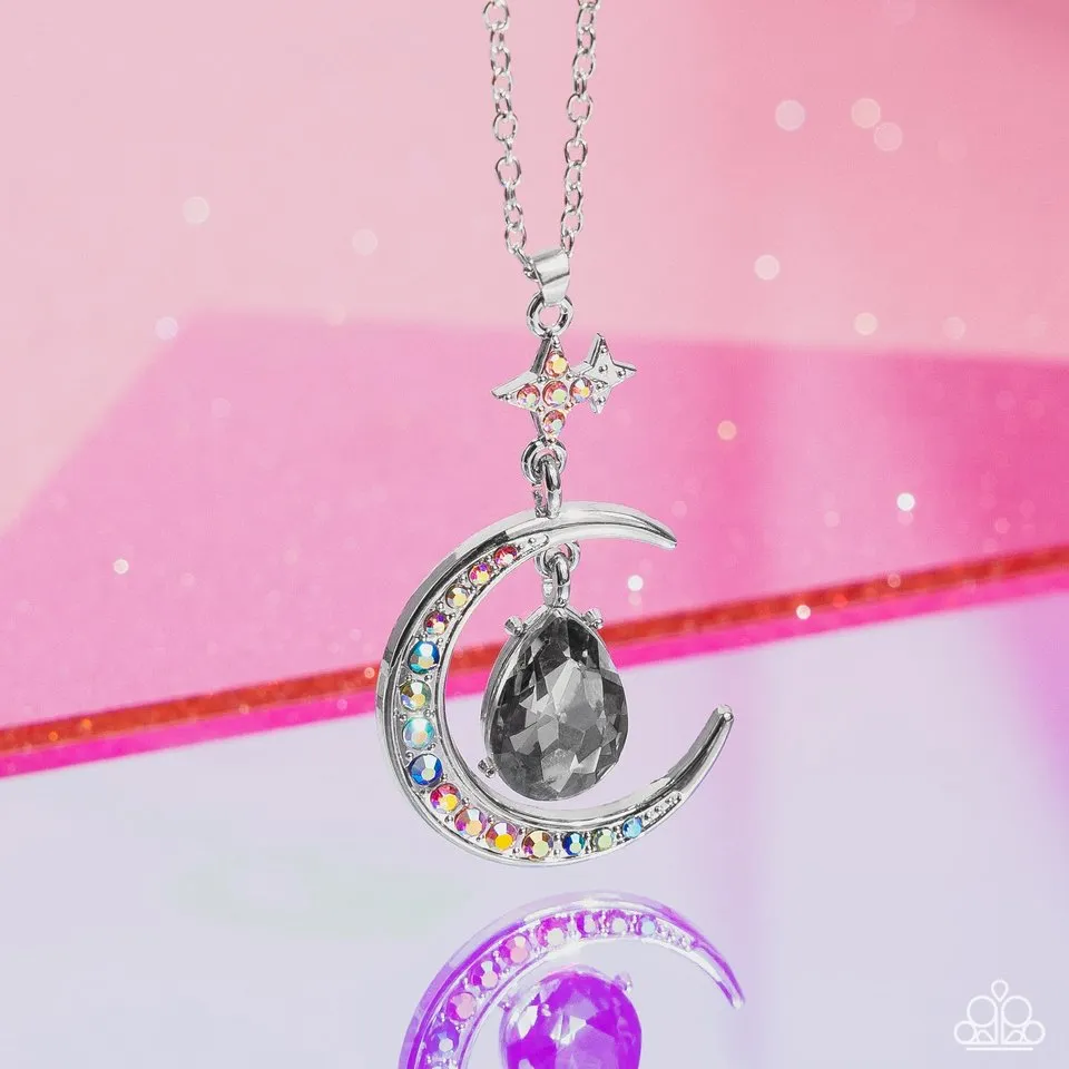 Paparazzi Necklace ~ Talking to the Moon - Silver