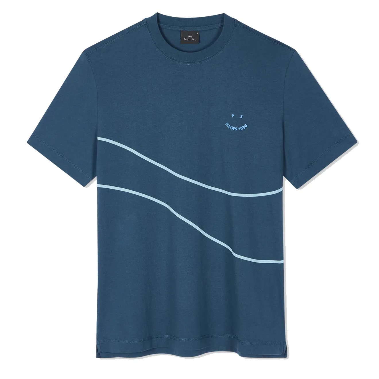 Paul Smith S/S Tshirt PS Happy Wave Inky Blue