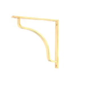 Polished Brass Abingdon Shelf Bracket (200mm x 200mm) | From The Anvil