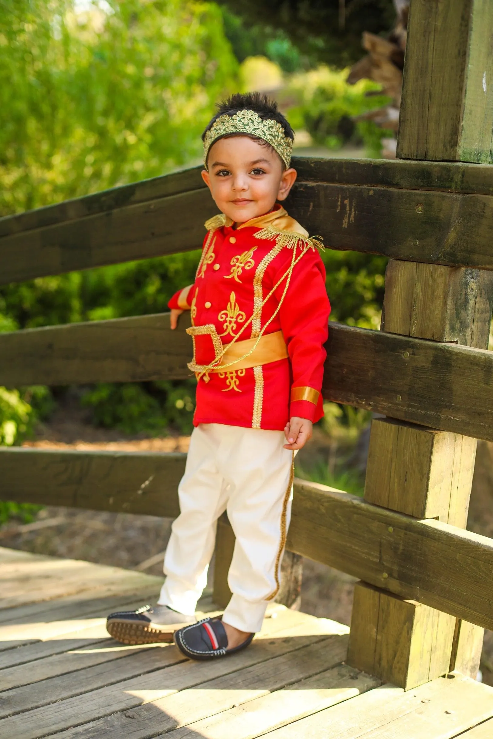 Prince charming costume red