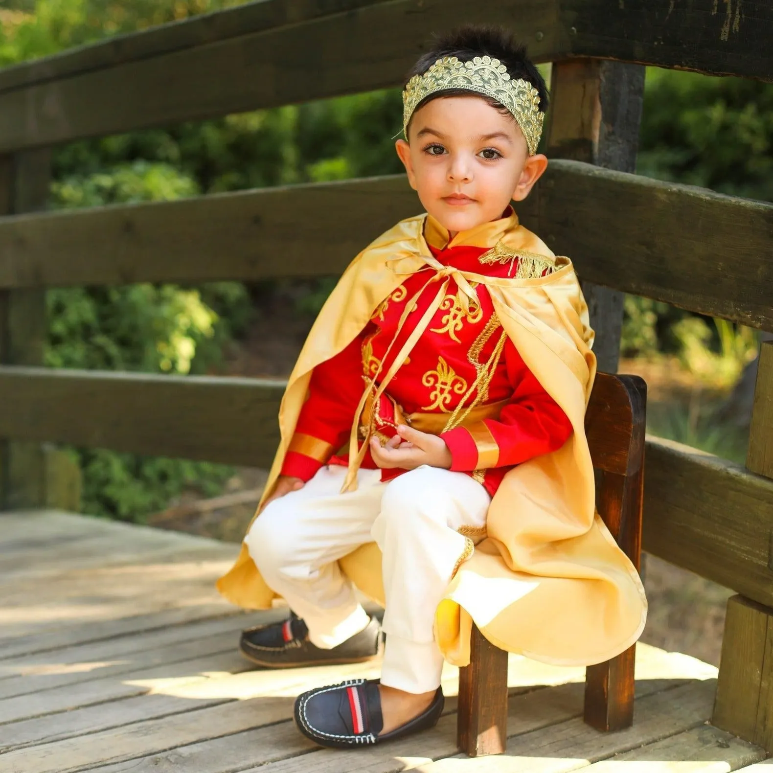 Prince charming costume red