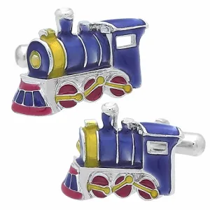 Purple Train Cufflinks