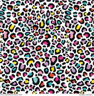 Rainbow Leopard 5 Vinyl Sheet/Wrap