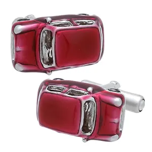 Red Mini Cooper Cufflinks