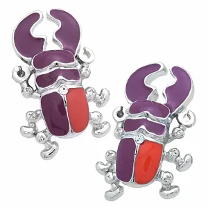 Red Stag Beetle Cufflinks
