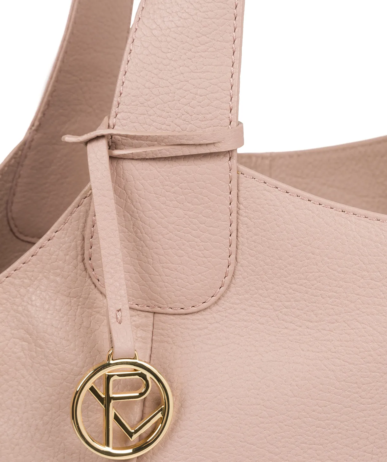 'Roxanne' Blush Pink Leather Tote Bag