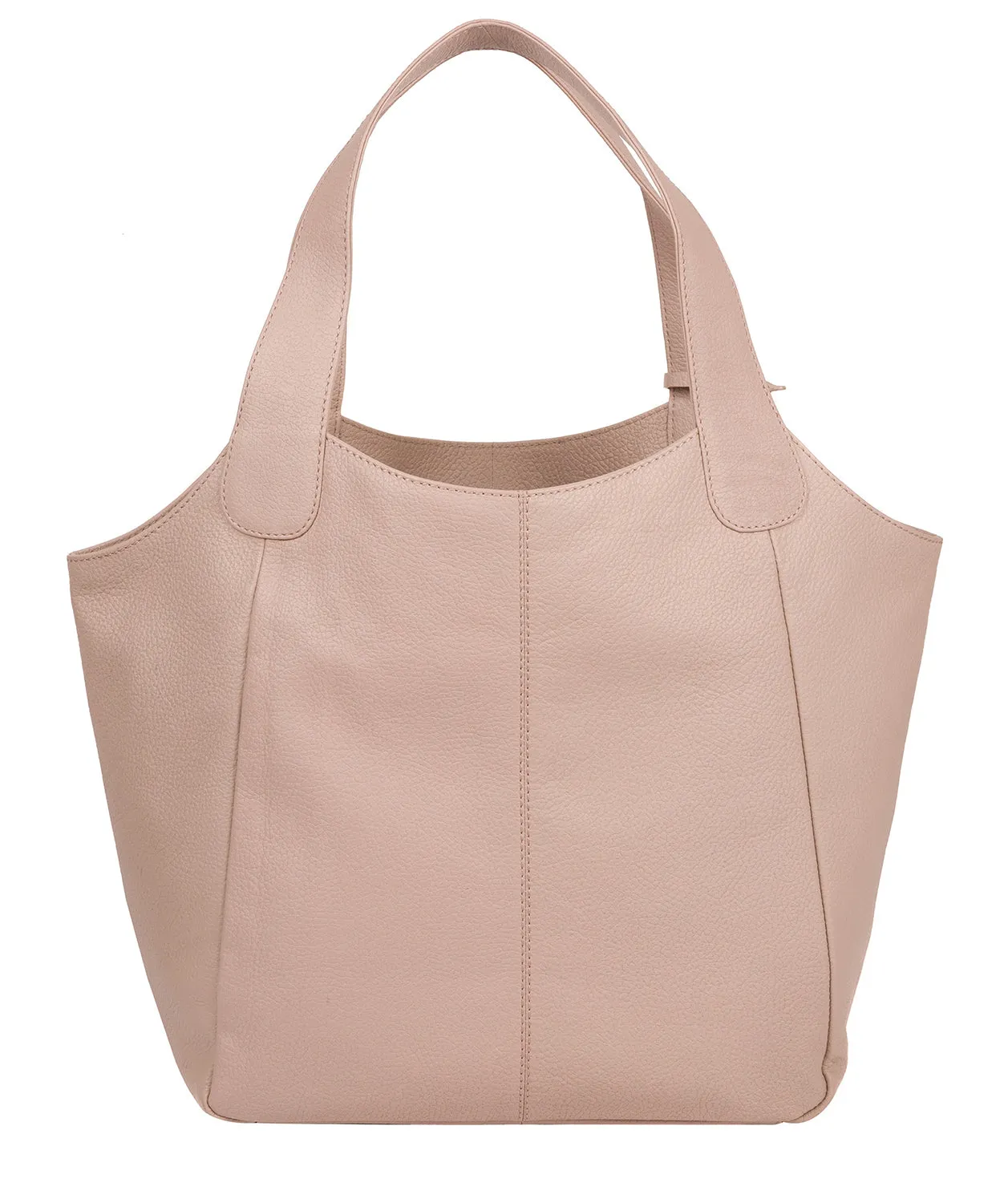 'Roxanne' Blush Pink Leather Tote Bag
