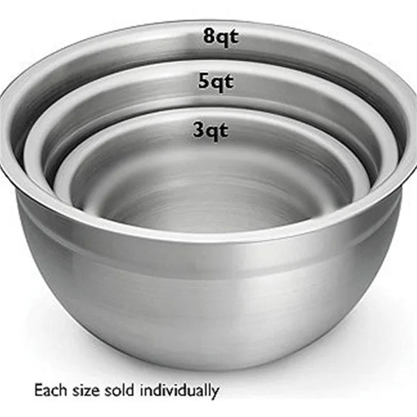 R.S.V.P. 6 Qt. Stainless Steel Mixing Bowl