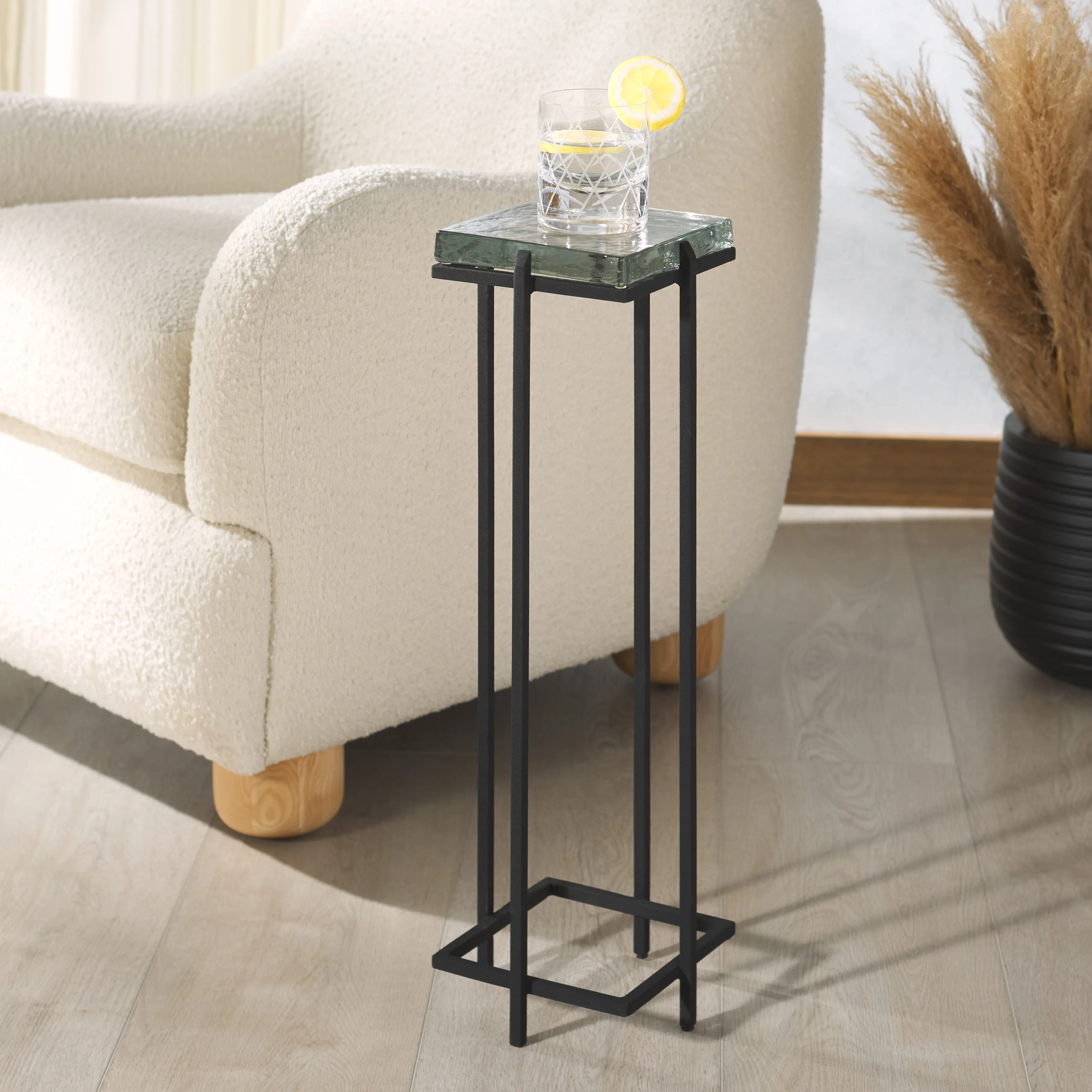Safavieh Couture Giabelle Cast Glass Drink Table, SFV7905