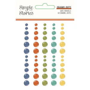 Safe Travels - Enamel Dots