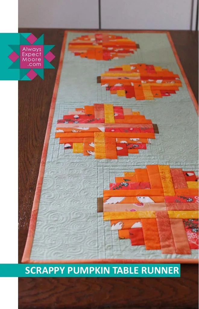 Scrappy Pumpkin Table Runner - Printed Copy