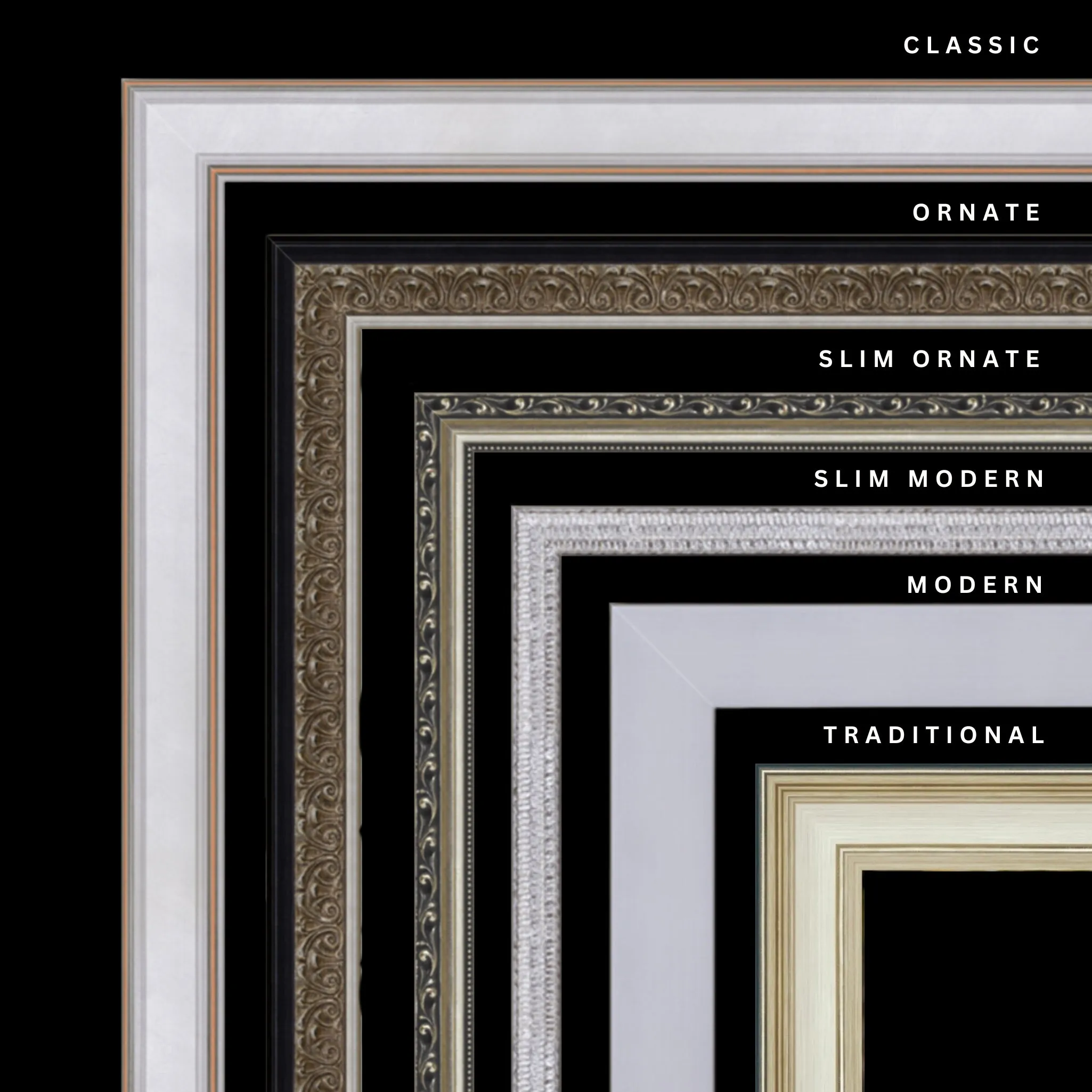 Silver 25x26 Picture Frame Ornate Traditional Classic Antique