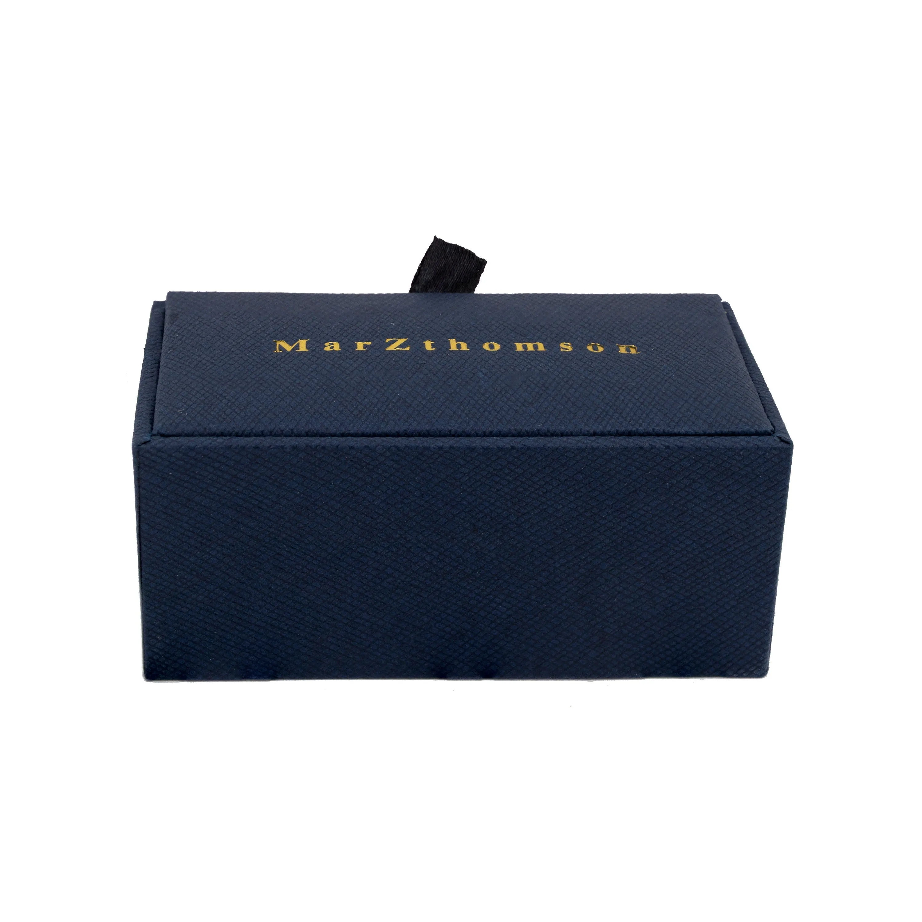 Silver Plain Rectangle Thin Cufflinks with curve at the centre