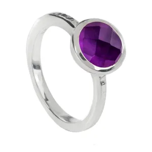 Silver Ring Amethyst Estella