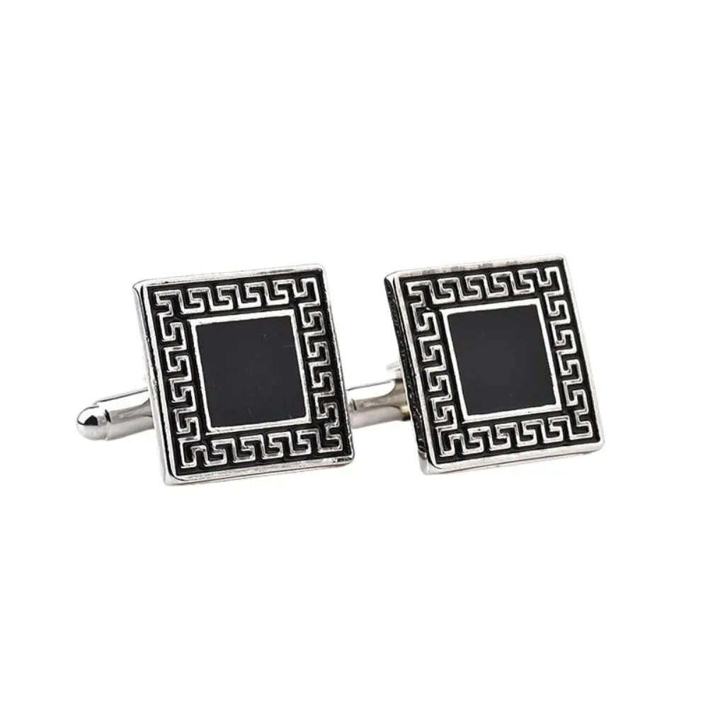 Silver-Tone Zeus Cufflinks