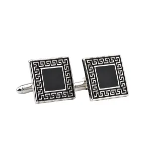 Silver-Tone Zeus Cufflinks