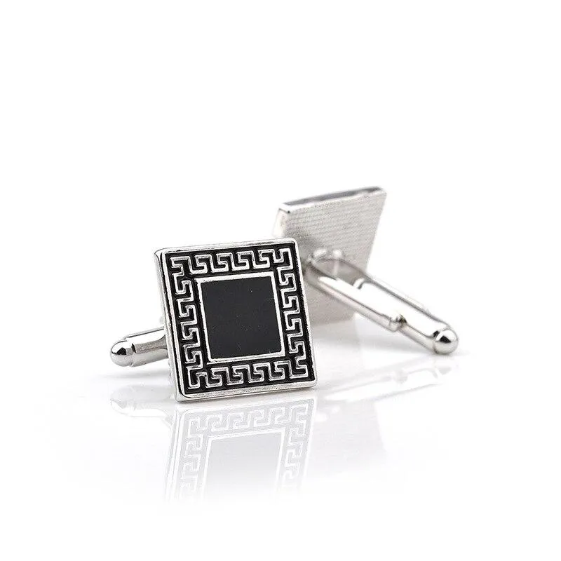 Silver-Tone Zeus Cufflinks
