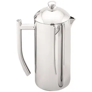Sleek Twin Wall Coffee Plunger - 800ml Stainless Steel