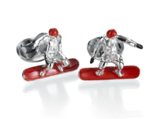 Snowboard Cufflinks by Deakin & Francis