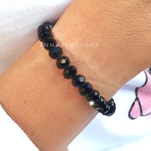 Sophisticated  Black Crystal Bracelet