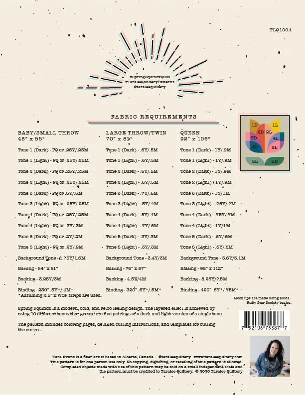Spring Equinox PRINTED Pattern
