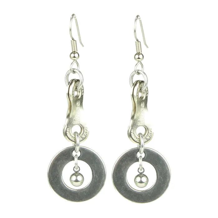 Stainless Steel Ball & Hoop Earrings