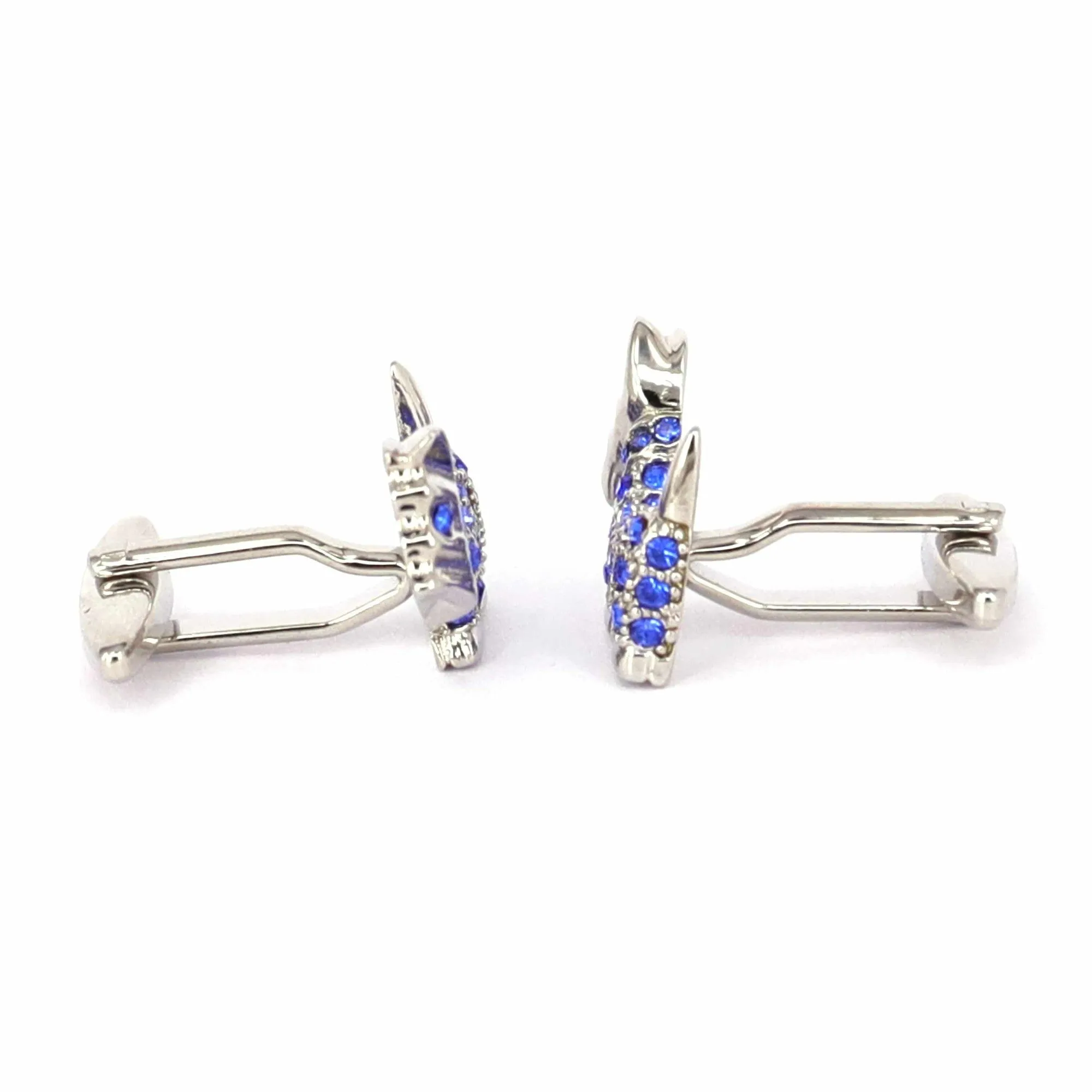 Terrier Blue Crystal Cufflinks