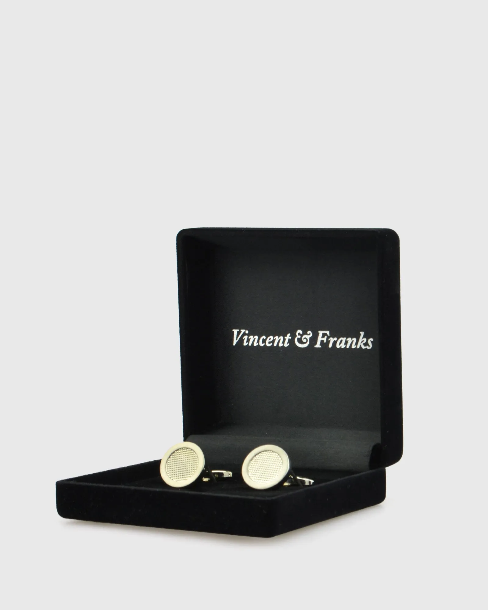 VINCENT & FRANKS VF22167RO RHODIUM CUFFLINKS